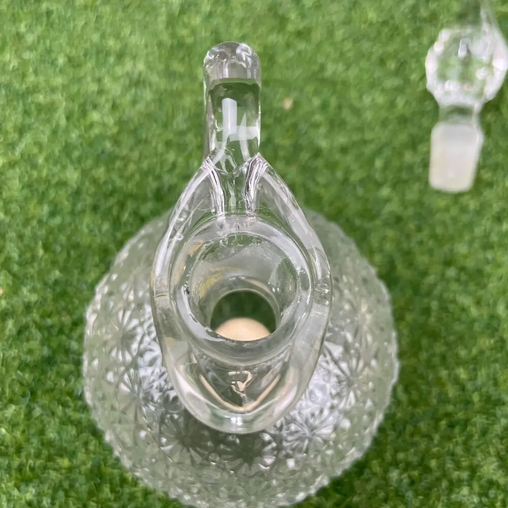 Vintage Crystal Glass Cruet Small Decanter